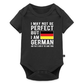 German Germany Flag German origin - Baby Premium short-sleeve bodysuit - black - Front
