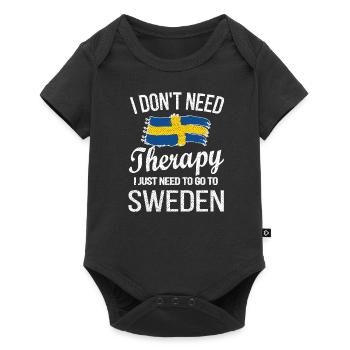 Suédois Suède Origine Drapeau suédois - Body à manches courtes Premium Bébé - noir - Devant