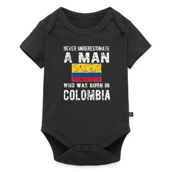 Colombie Colombie Drapeau colombien - Body à manches courtes Premium Bébé - noir - Devant