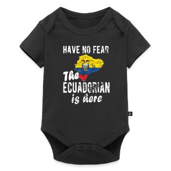 Équateur Équateur Drapeau équatorien - Body à manches courtes Premium Bébé - noir - Devant