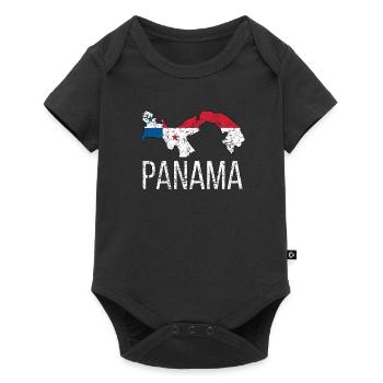 Panama Panama Origin Panamanian flag - Baby Premium short-sleeve bodysuit - black - Front