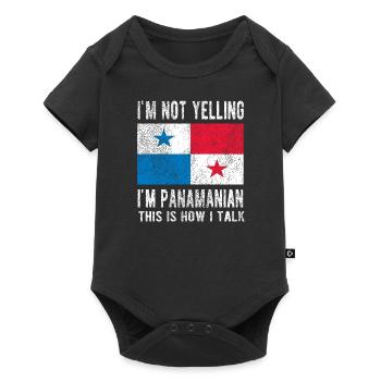 Panama Panama Origin Panamanian flag - Baby Premium short-sleeve bodysuit - black - Front