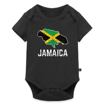 Fier drapeau jamaïcain jamaïcain - Body à manches courtes Premium Bébé - noir - Devant