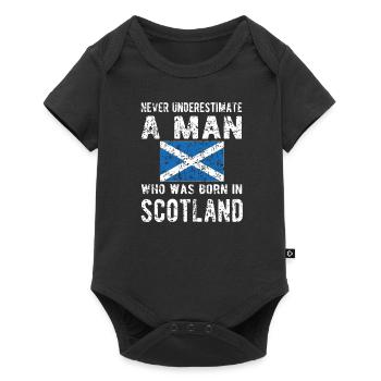 Proud Scotsman Scotland Scottish Flag - Baby Premium short-sleeve bodysuit - black - Front