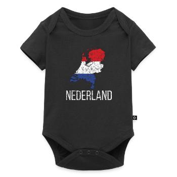 Pays-Bas néerlandais Racines néerlandaises - Body à manches courtes Premium Bébé - noir - Devant