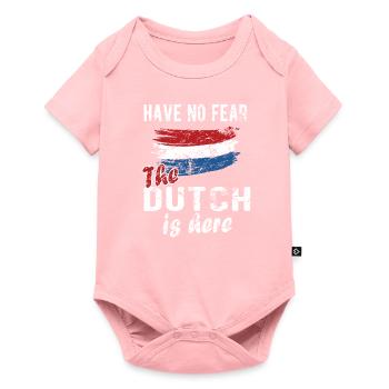 Dutch Netherlands Dutch flag - Baby Premium short-sleeve bodysuit - rose - Front