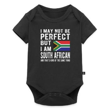 Afrique du Sud Origine Afrique du Sud Drapeau de l’Afrique du Sud - Body à manches courtes Premium Bébé - noir - Devant