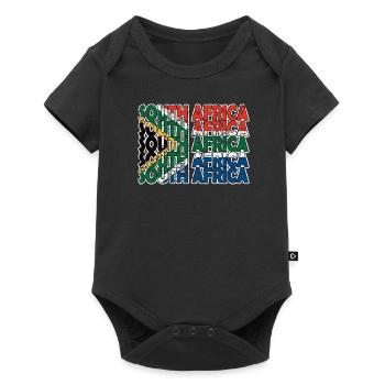 South Africa Flag South African South Africa Roots - Baby Premium short-sleeve bodysuit - black - Front