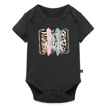 Infirmière vétérinaire Vétérinaire-Infirmière Assistante Vétérinaire - Body à manches courtes Premium Bébé - noir - Devant