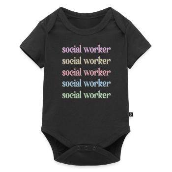 Social Workers Social Work Streetworker Team - Baby Premium short-sleeve bodysuit - black - Front