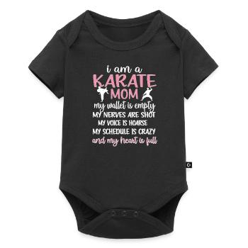 Meilleur cadeau de maman de karaté Fière maman de karaté - Body à manches courtes Premium Bébé - noir - Devant
