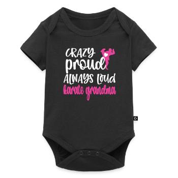 Meilleur cadeau de grand-mère de karaté Fière grand-mère de karaté - Body à manches courtes Premium Bébé - noir - Devant