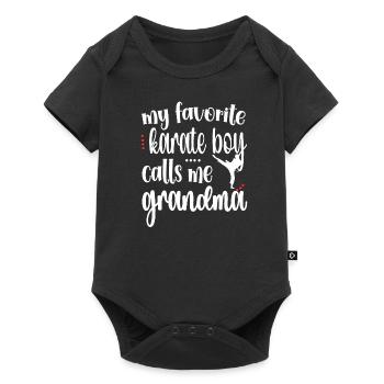 Fière Karaté Grand-mère Meilleur Karaté Grand-mère Cadeau - Body à manches courtes Premium Bébé - noir - Devant