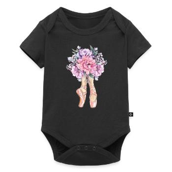 Ballet Dancer Gift Ballerina Ballet Dancer - Baby Premium short-sleeve bodysuit - black - Front