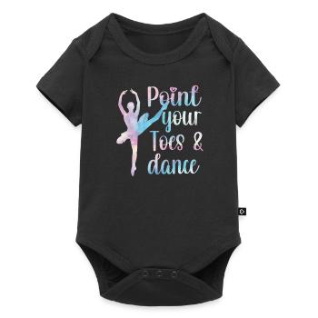 ballet dancer ballerina ballet dance ballerina - Baby Premium short-sleeve bodysuit - black - Front