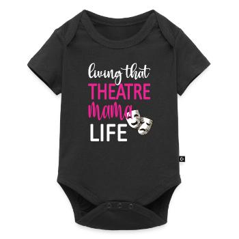 Fière maman de théâtre Acteur de théâtre maman - Body à manches courtes Premium Bébé - noir - Devant