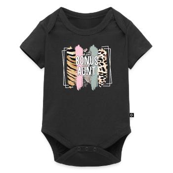 Fier Bonus Tante Meilleur Cadeau Belle-Tante - Body à manches courtes Premium Bébé - noir - Devant