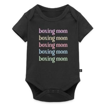 Proud Boxmama Gift Box Mother By Boxer Mama - Baby Premium short-sleeve bodysuit - black - Front