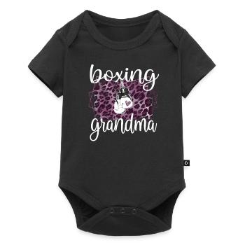 Boxoma Coffret Cadeau Grand-mère Fière Boxer Grand-mère - Body à manches courtes Premium Bébé - noir - Devant