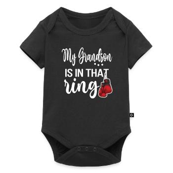Boxoma Coffret Cadeau Grand-mère Fière Boxer Grand-mère - Body à manches courtes Premium Bébé - noir - Devant