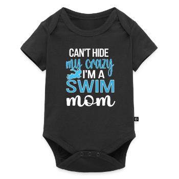 Maman natation Mère de nageuse Maman Natation - Body à manches courtes Premium Bébé - noir - Devant