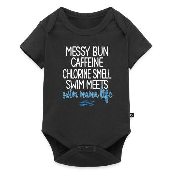 Maman natation Maman Maman d’une nageuse Maman Natation - Body à manches courtes Premium Bébé - noir - Devant