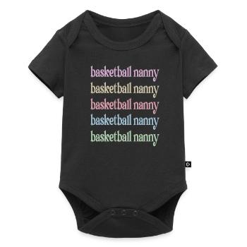 Nanny Grandma Of Basketball Player Basketball Nanny - Baby Premium short-sleeve bodysuit - black - Front