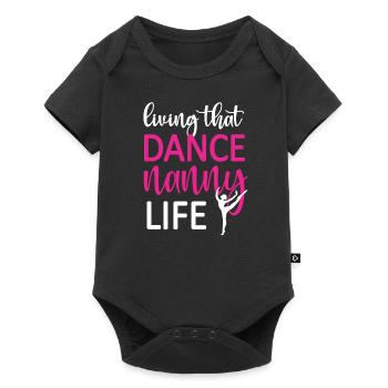 Fier danse nounou grand-mère de danseur danse nounou - Body à manches courtes Premium Bébé - noir - Devant
