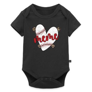 Meme Grandma of a Baseball Player Baseball Meme - Baby Premium short-sleeve bodysuit - black - Front