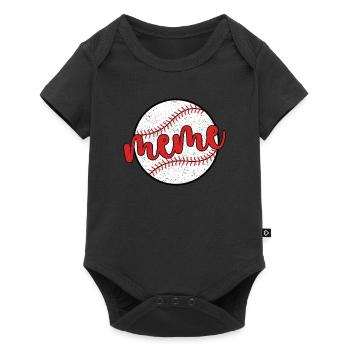 Meme Grandma of a Baseball Player Baseball Meme - Baby Premium short-sleeve bodysuit - black - Front