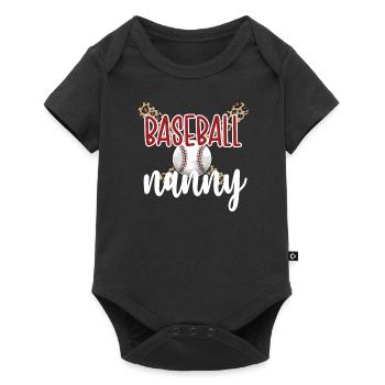 Nanny Grandma Of a Baseball Player Baseball Nanny - Baby Premium short-sleeve bodysuit - black - Front