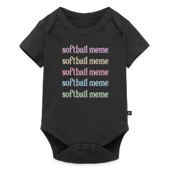 Fiers Memes Grand-mère de joueur de softball Softball Meme - Body à manches courtes Premium Bébé - noir - Devant