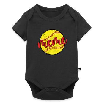 Meme Grand-mère d'un joueur de softball Softball Meme - Body à manches courtes Premium Bébé - noir - Devant
