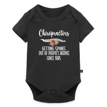 Proud Chiropractor Chiropractic Gift - Baby Premium short-sleeve bodysuit - black - Front