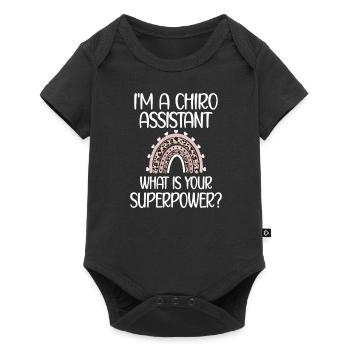 Chiropractic Assistant to Chiropractor - Baby Premium short-sleeve bodysuit - black - Front