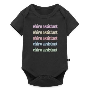 Chiropraktischer Assistent Chiropraktik Assistent - Baby Premium Kurzarmbody - Schwarz - Vorne