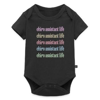 Chiropraktischer Assistent Chiropraktik Assistent - Baby Premium Kurzarmbody - Schwarz - Vorne