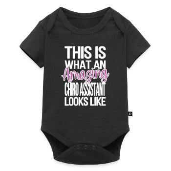 Chiropractic Assistant to Chiropractor - Baby Premium short-sleeve bodysuit - black - Front