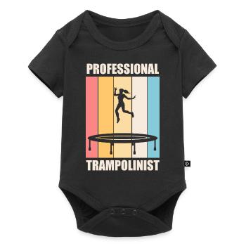 Jumping Trampoline Hobby Sports Trampolinist - Baby Premium short-sleeve bodysuit - black - Front