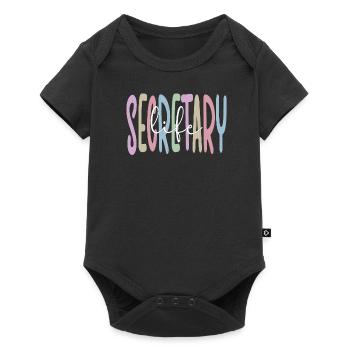 Proud Secretary Appreciation Office Worker - Baby Premium short-sleeve bodysuit - black - Front