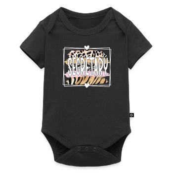 Best Secretary Appreciation Office Worker - Baby Premium short-sleeve bodysuit - black - Front