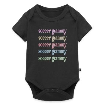 Grammy Oma Von Fußballspieler Fußball Grammy - Baby Premium Kurzarmbody - Schwarz - Vorne