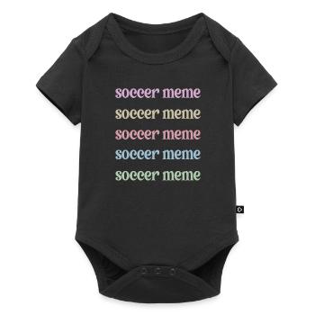 Fier de football Meme Grand-mère de joueur de football Meme - Body à manches courtes Premium Bébé - noir - Devant