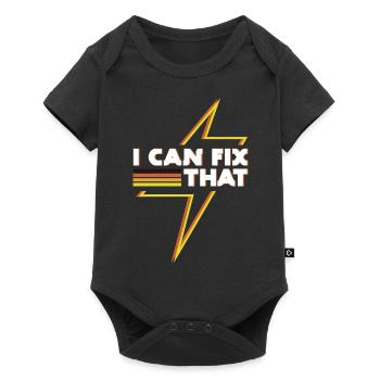 Correction de cette drôle de tension d'électricien - Body à manches courtes Premium Bébé - noir - Devant
