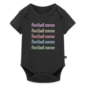 Mème de football Grand-mère de joueur de football mème - Body à manches courtes Premium Bébé - noir - Devant