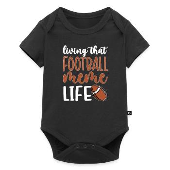 Mème de football Grand-mère de joueur de football mème - Body à manches courtes Premium Bébé - noir - Devant