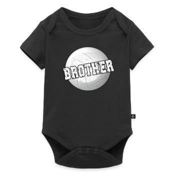 Proud volleyball brother Volleyball player brother - Baby Premium short-sleeve bodysuit - black - Front