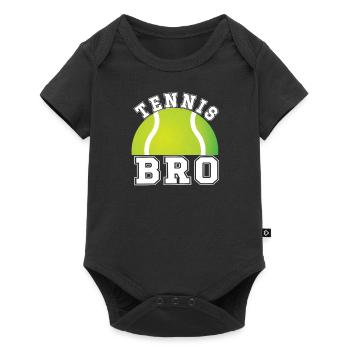 Fier frère de tennis du joueur de tennis frère - Body à manches courtes Premium Bébé - noir - Devant