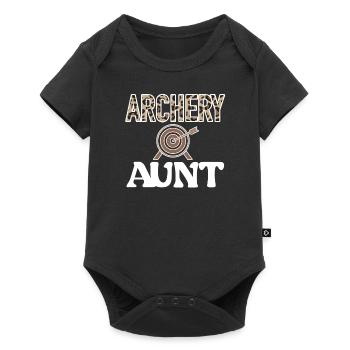 Archery Aunt Of Archers Aunt - Baby Premium short-sleeve bodysuit - black - Front