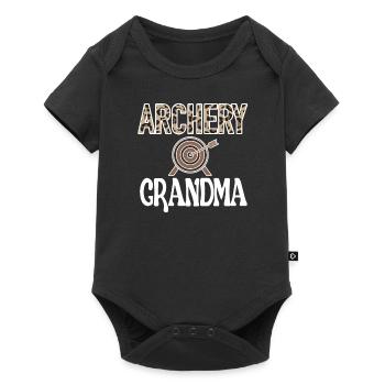 Tir à l’arc Grand-mère d’Archer Grand-mère - Body à manches courtes Premium Bébé - noir - Devant